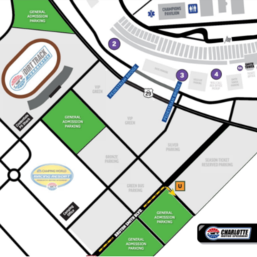 2024 Gen Admission Lot Parking Map