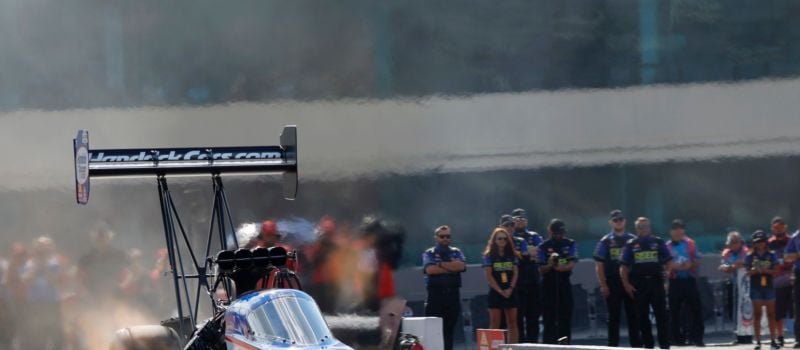 No. 1 Top Fuel qualifier Brittany Force held off a stacked field of competitors during day two of NHRA Carolina Nationals at zMAX Dragway. 