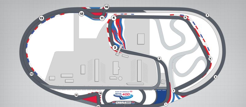 The 2024 Bank of America ROVAL 400 will usher in a new era of racing at Charlotte Motor Speedway with newly reconfigured Turn 6 and Turn 16.